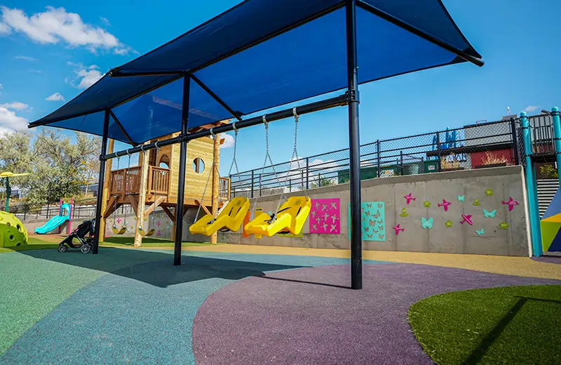 Playground with Artificial Grass 