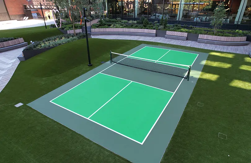 Pickelball court installed commercially in Toronto